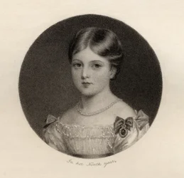 Principessa Alexandrina Victoria di Sassonia-Coburgo, inciso da Thomas Woolnoth (1785-1857), da 